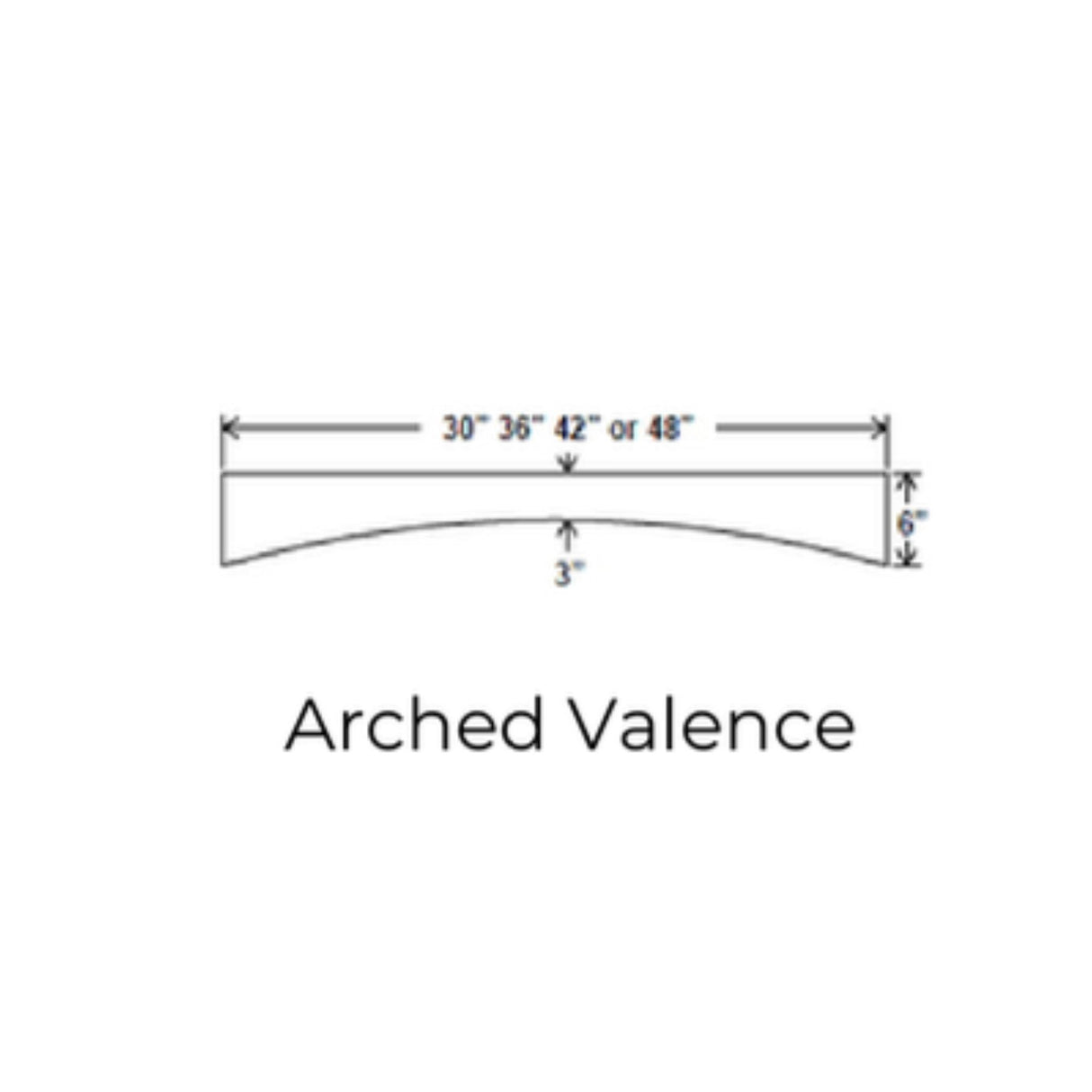 Bryce Shaker White - AV42-BSW | Valances