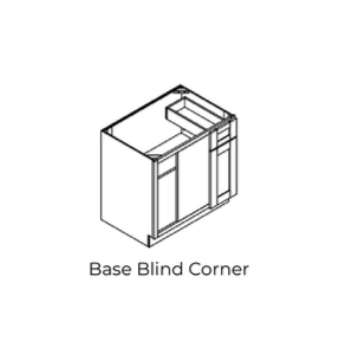 Modern Shaker Cream - BLB36-MSC | Base Blind Corner