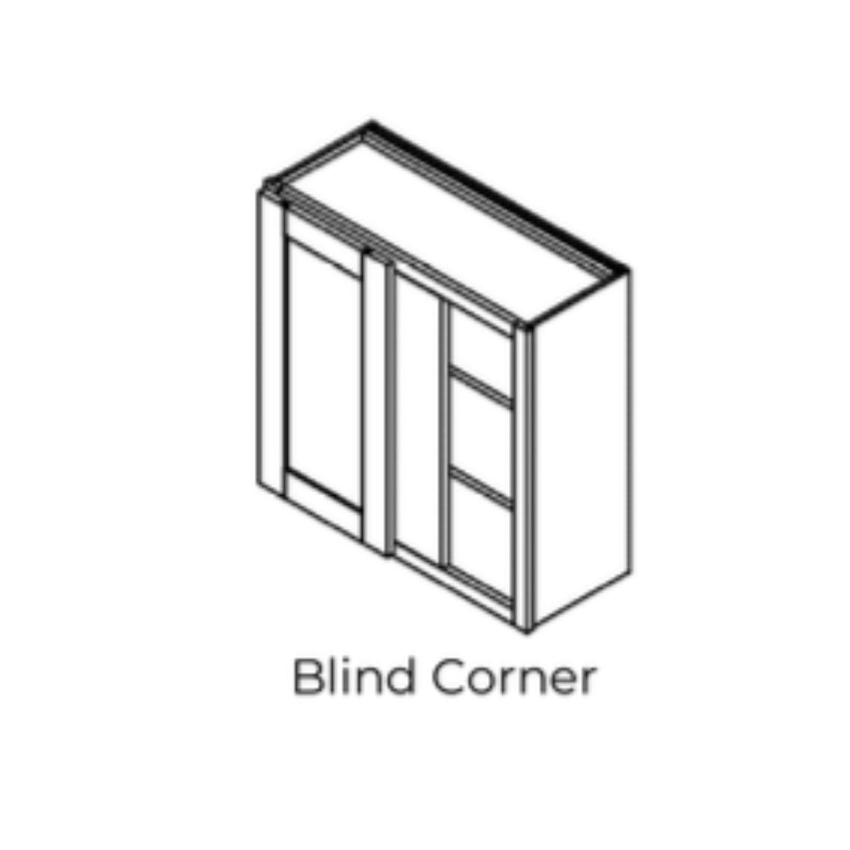 Lexington Gray - BLW3036-LG | Wall Blind Corner