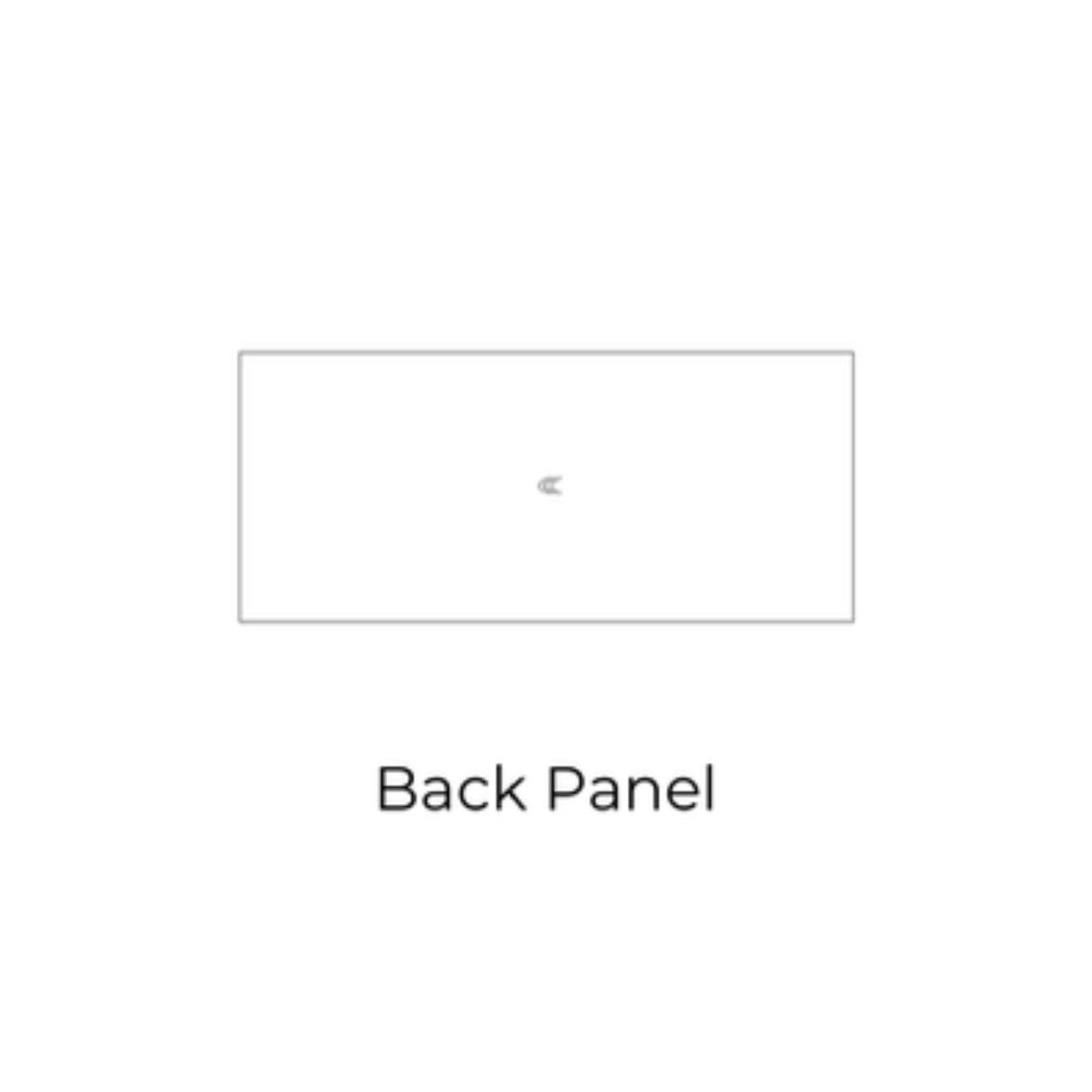 Bryce Shaker Ash Gray - BP4296-1/4-BSAG | Back Panel