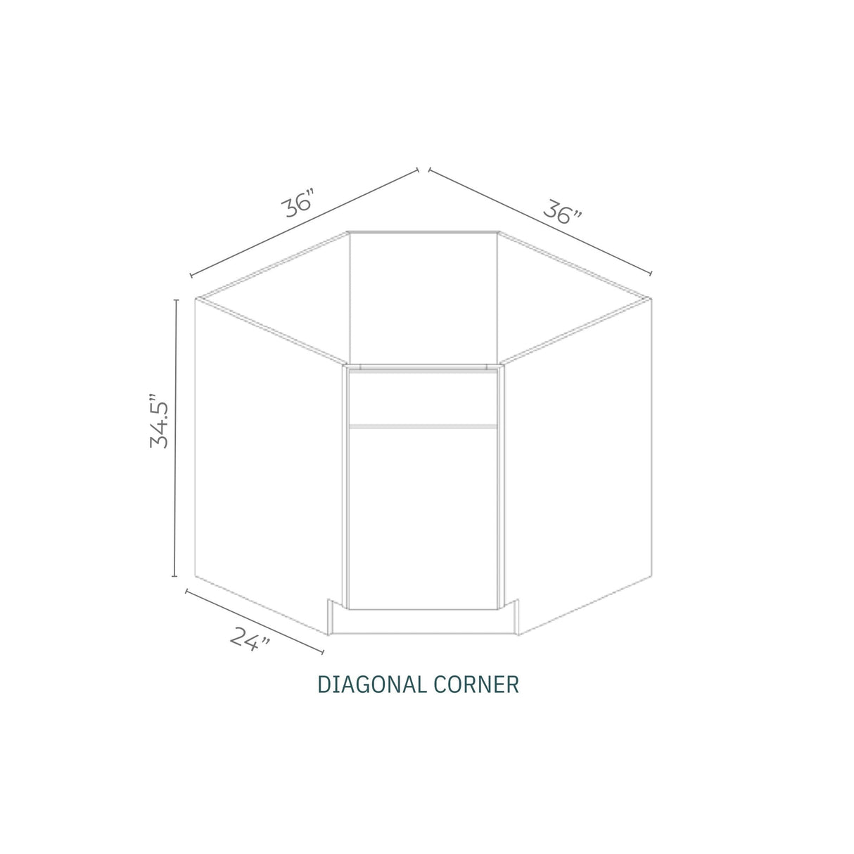 Linden Shaker Espresso - DSB36-LSE | Base Corner