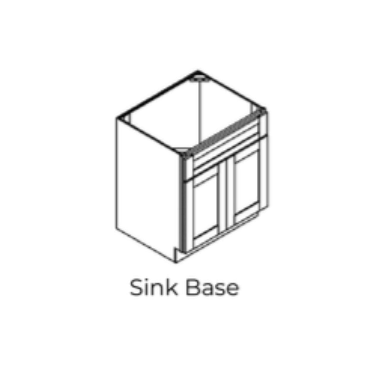 Bryce Shaker Ash Gray - SB36-BSAG | Sink Base