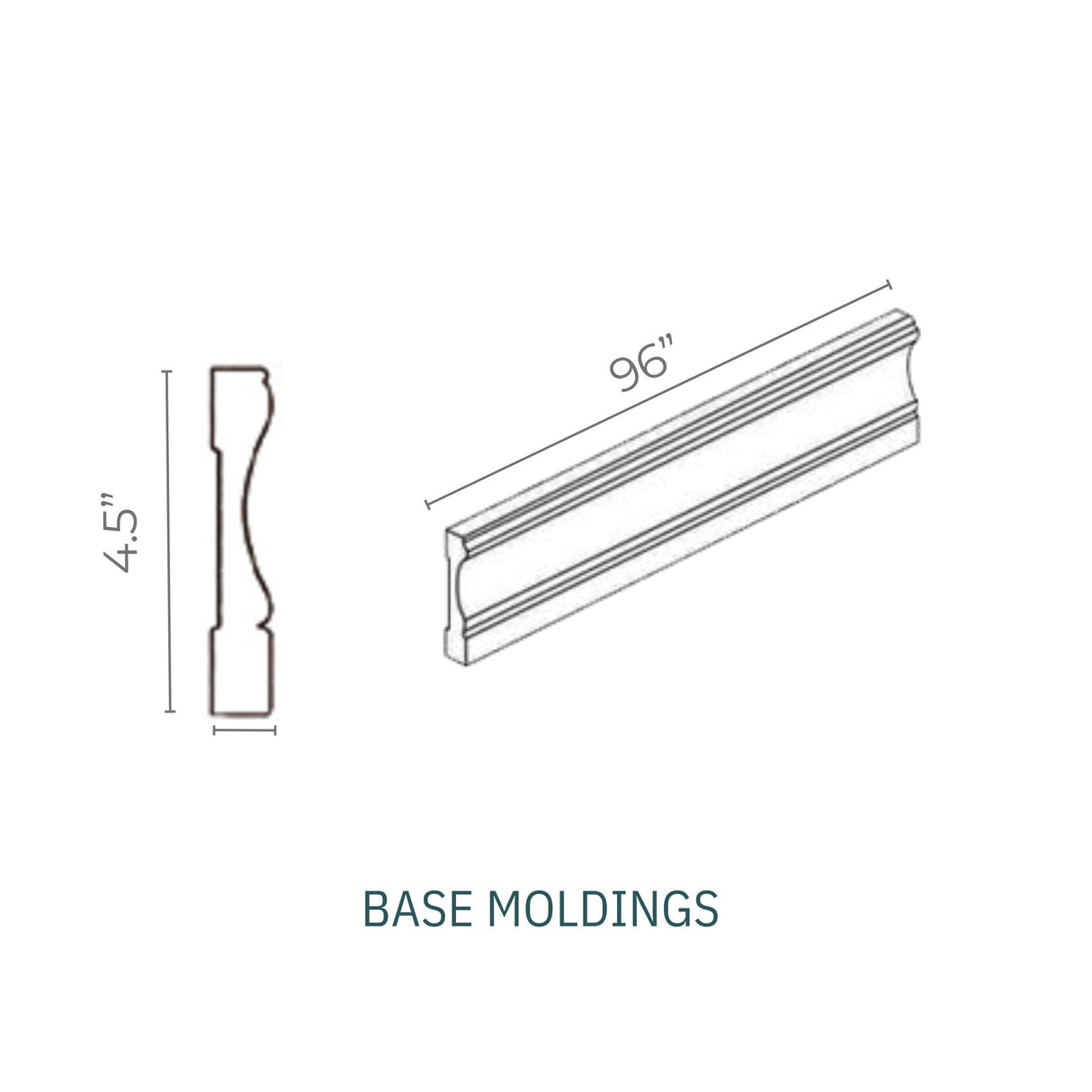 Linden Shaker Blue - FBM8-LSB | Molding