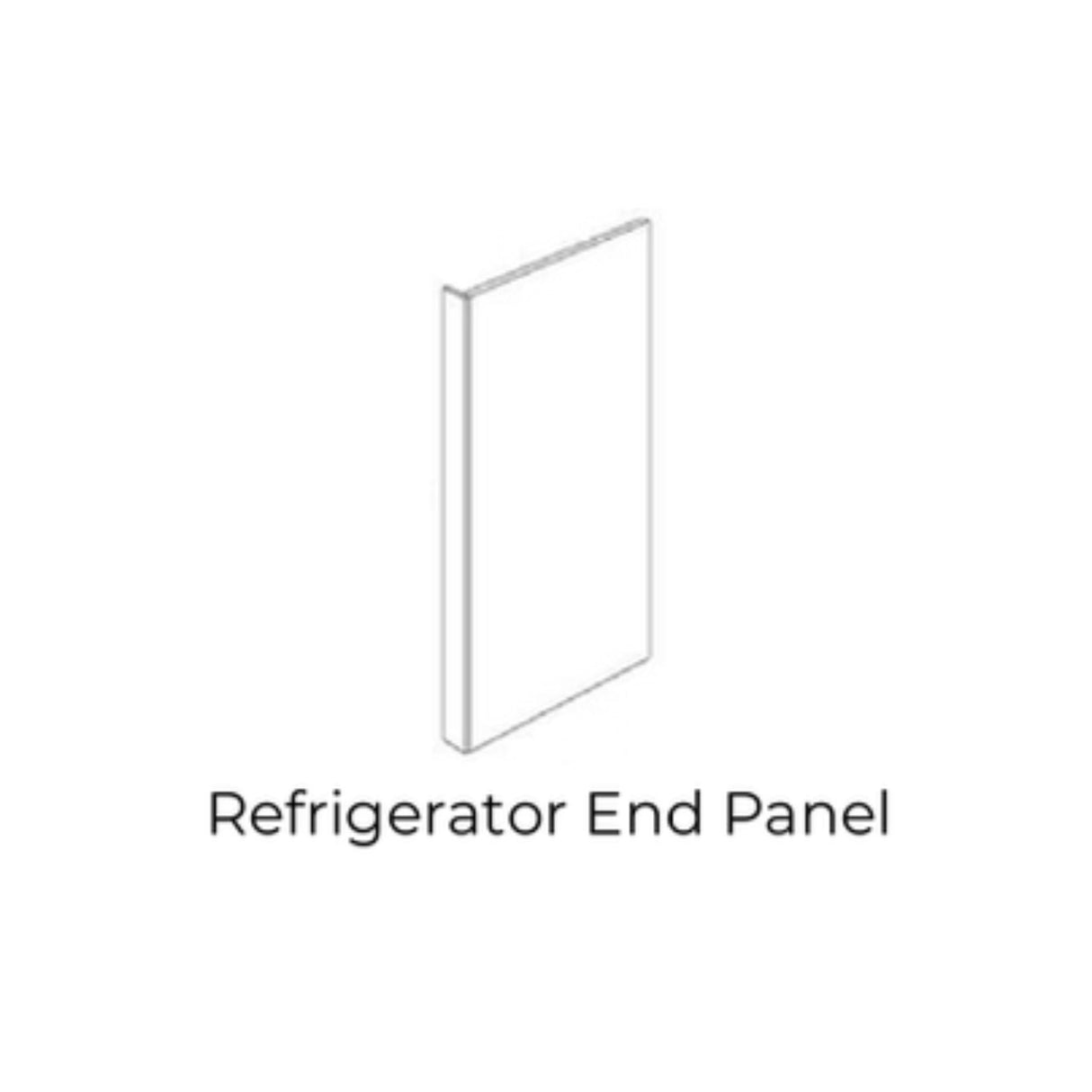 Lexington White - REP3096-3/4-LW | Refrigerator End Panel