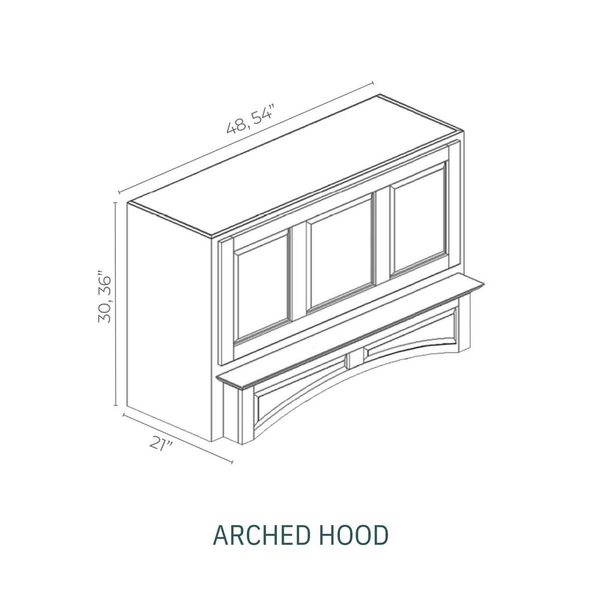 Linden Shaker White - RHA5430-LSW | Range Hood