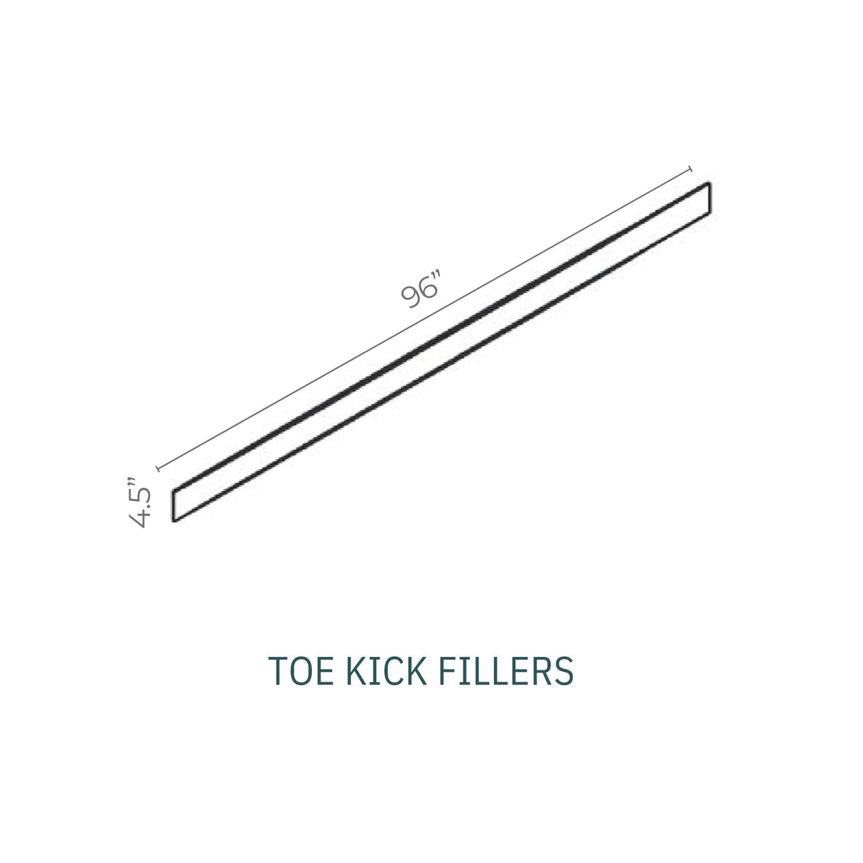 Linden Shaker White - TK96-LSW | Fillers Toe Kick