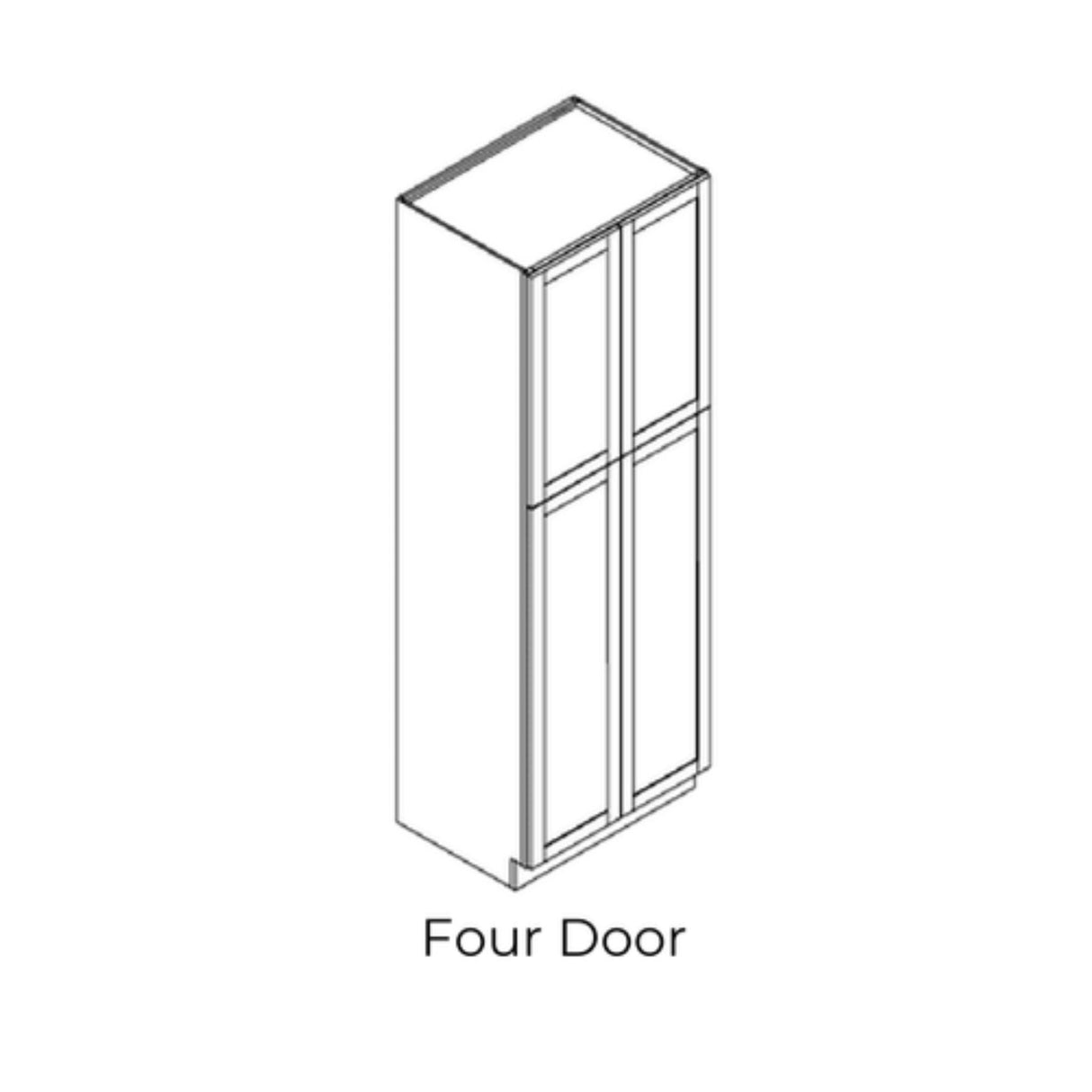 Lexington White - UC2496-LW | Tall Pantry Cabinets