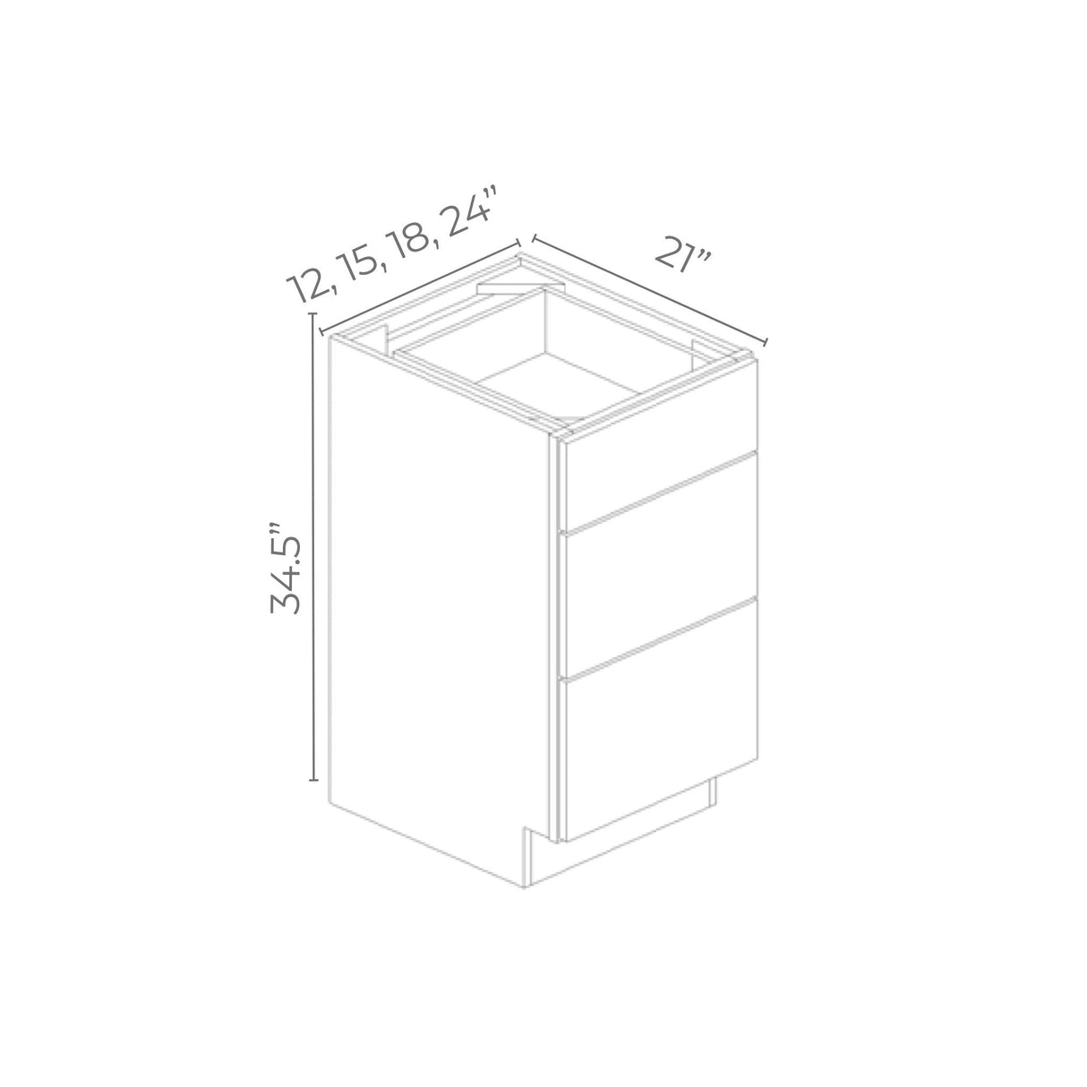 Echelon Cemento - VDB15-EC | Drawer Vanities