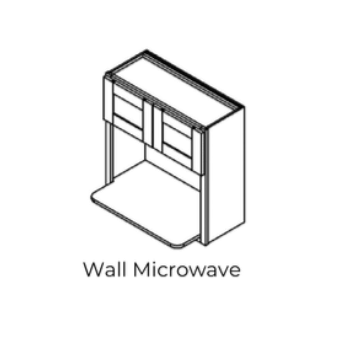 Modern Shaker Cream - WBMC3036-MSC | Wall Microwave