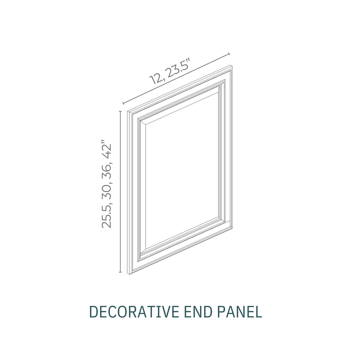 Linden Shaker Pine - BDD23.5x30-LSP | End Panel