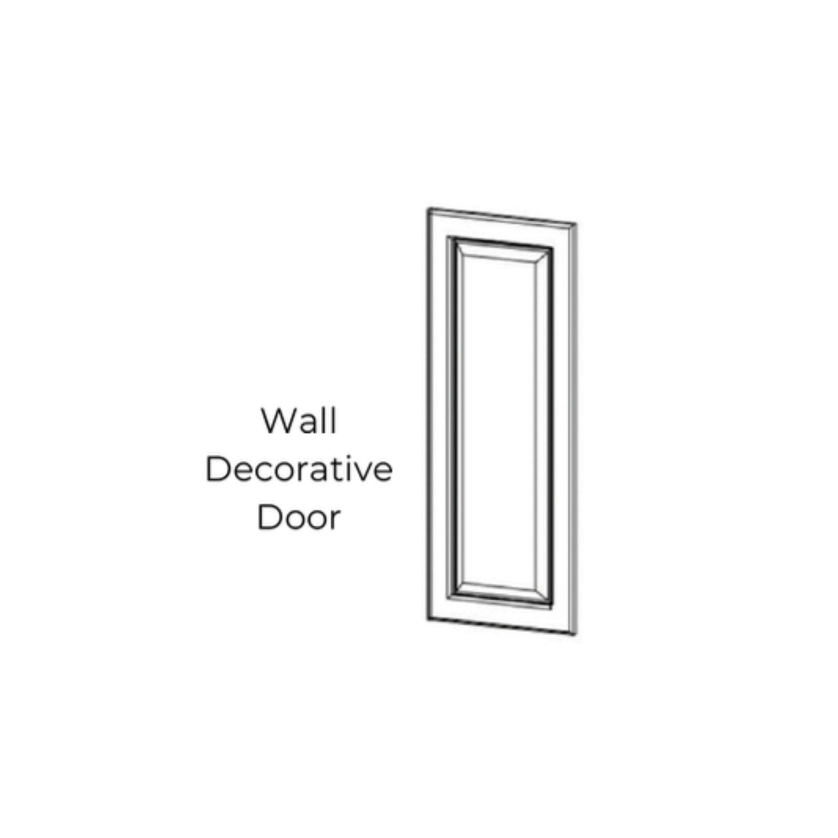 Bryce Shaker White - WDD1242-BSW | Wall Decorative Door