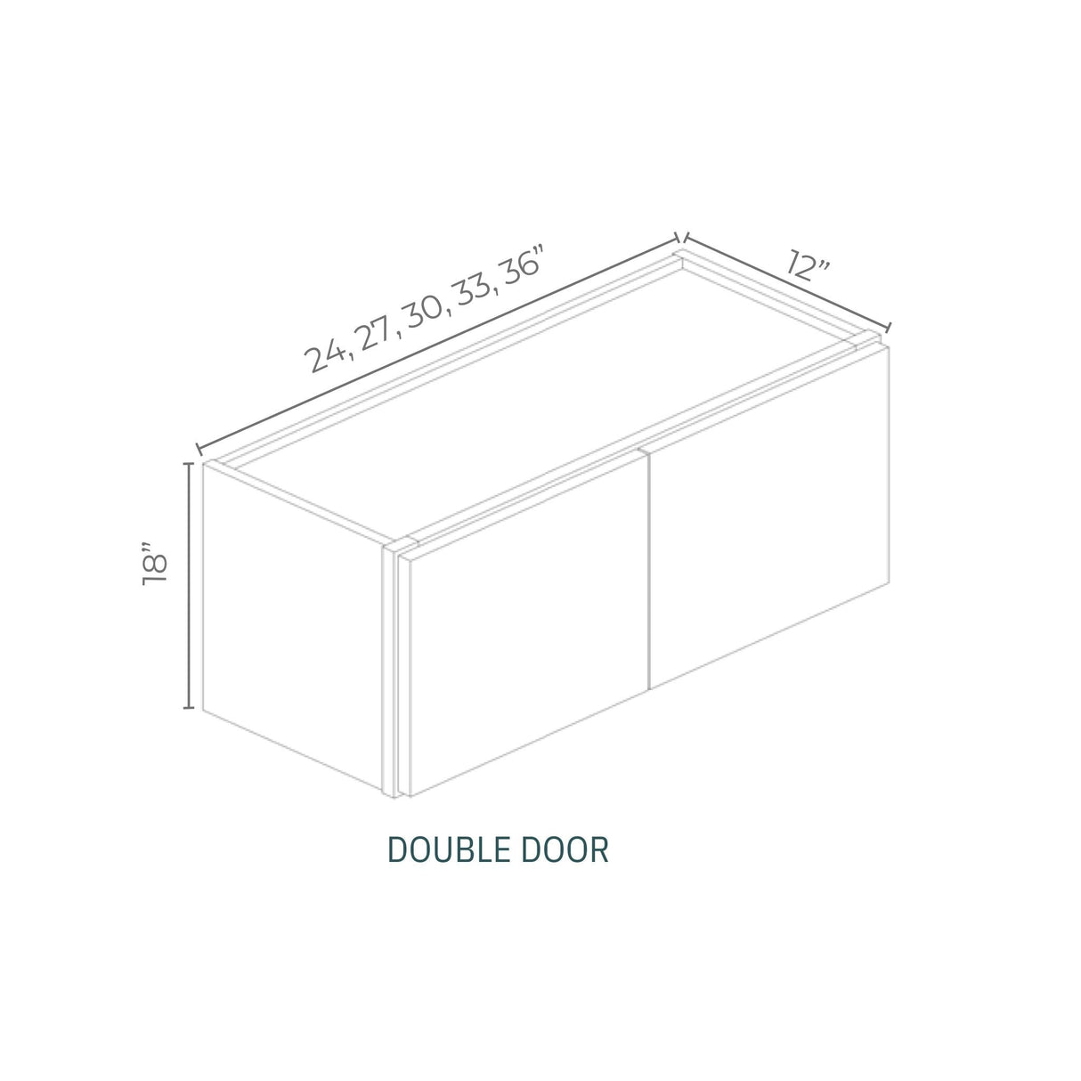 Alderton Oatmeal - W3018-AO | Wall Double Door