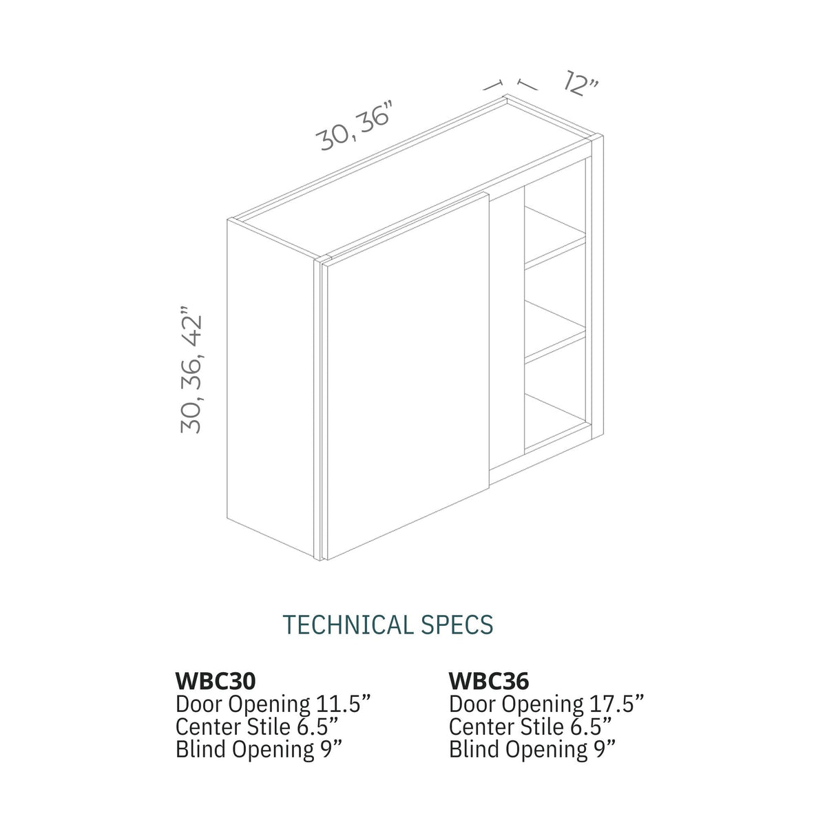 Echelon Cemento - WBC3030-EC | Wall Blind Corner