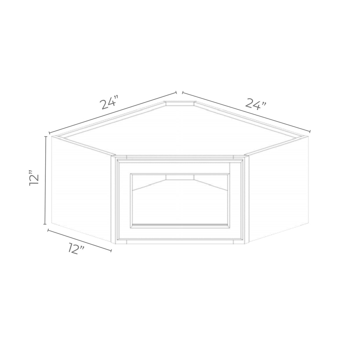 Echelon Cemento - WDC2412GD-EC | Wall Glass Doors