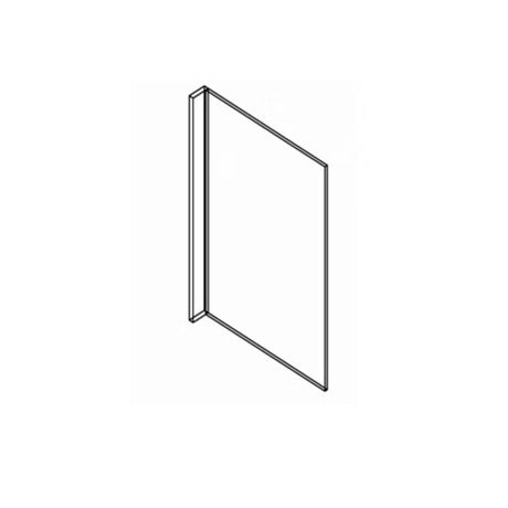 Bryce Shaker Ash Gray - DWR3-BSAG | Dishwasher Panel