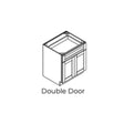 Lexington Gray - B27-LG | Base Double Door
