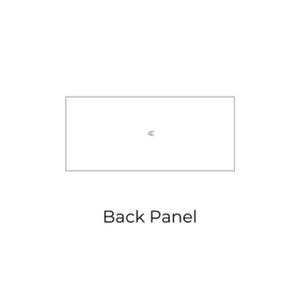 Bryce Shaker Ash Gray - BP4296-1/4-BSAG | Back Panel