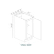 Armada Blanco - B12FH-AB | Base Single Door