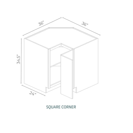 Linden Shaker Oatmeal - BER36-LSO | Base Corner