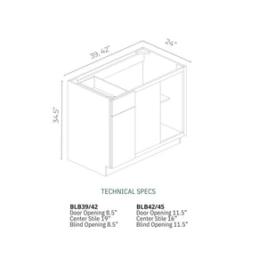 Alderton Oatmeal - BLB39/42-AO | Base Blind Corner