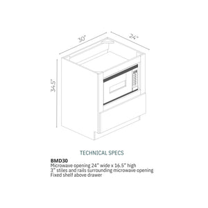 Armada Blanco - BMD30 (FC)-AB | Base Microwave