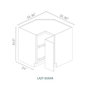 Linden Shaker Pine - LSB33-LSP | Base Corner