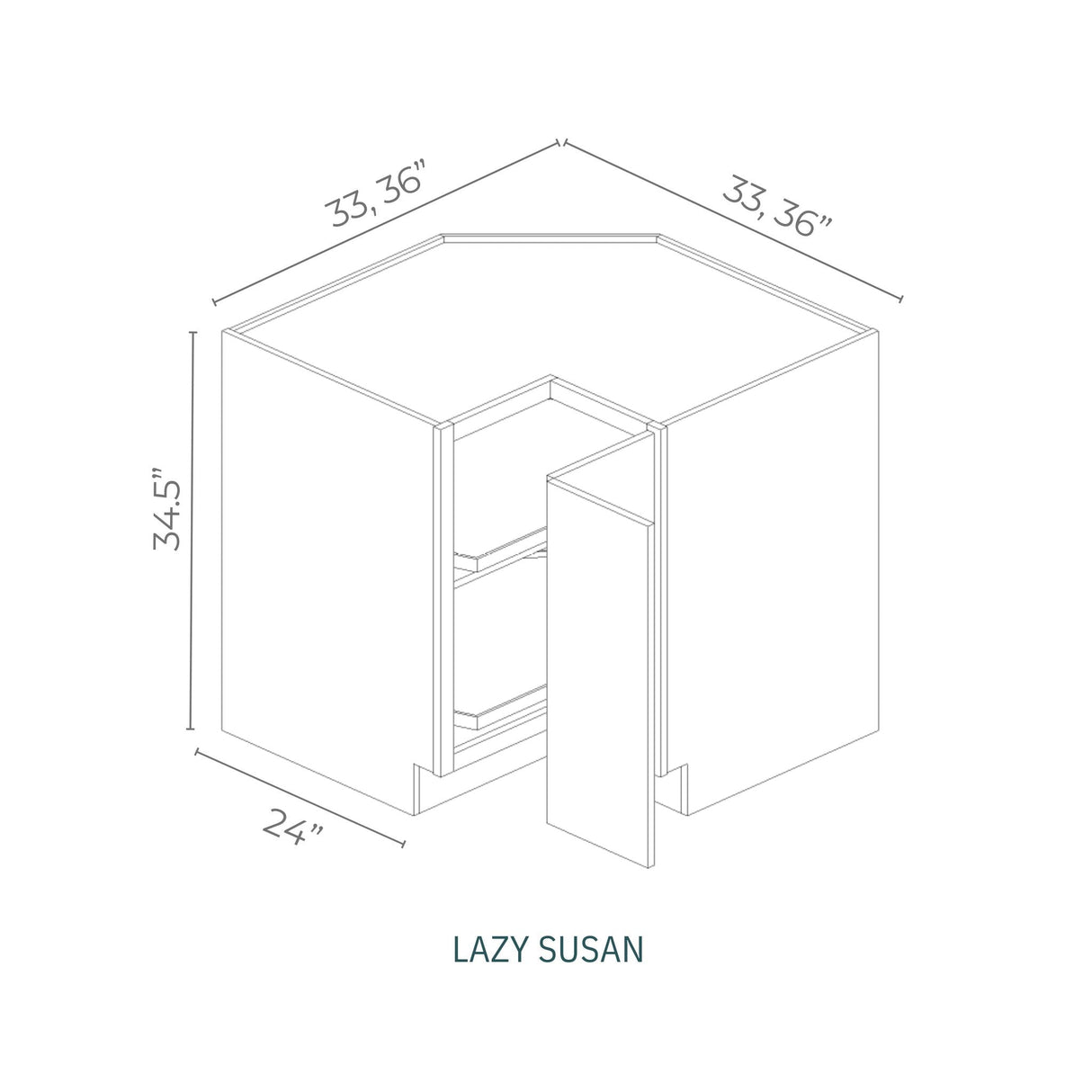 Linden Shaker Pine - LSB36-LSP | Base Corner