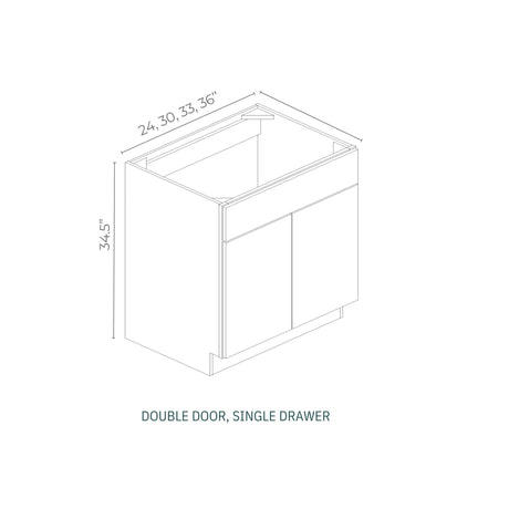 Linden Shaker Pine - SB30-LSP | Sink Base