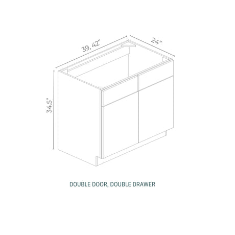 Linden Shaker Pine - SB42-LSP | Sink Base