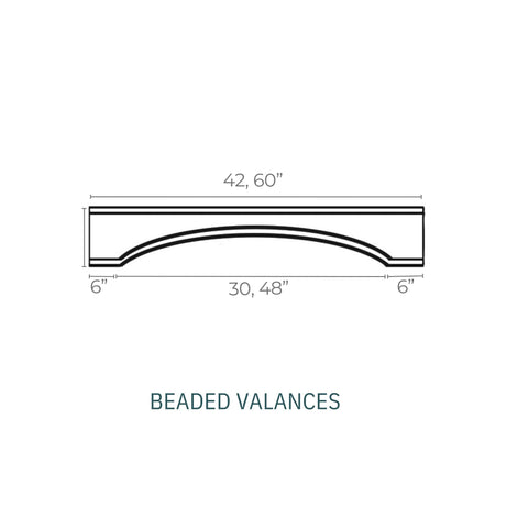 Linden Shaker Pine - GBVAL42-LSP | Valances