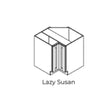 Modern Shaker Snow White - LS36-MSSW | Base Corner