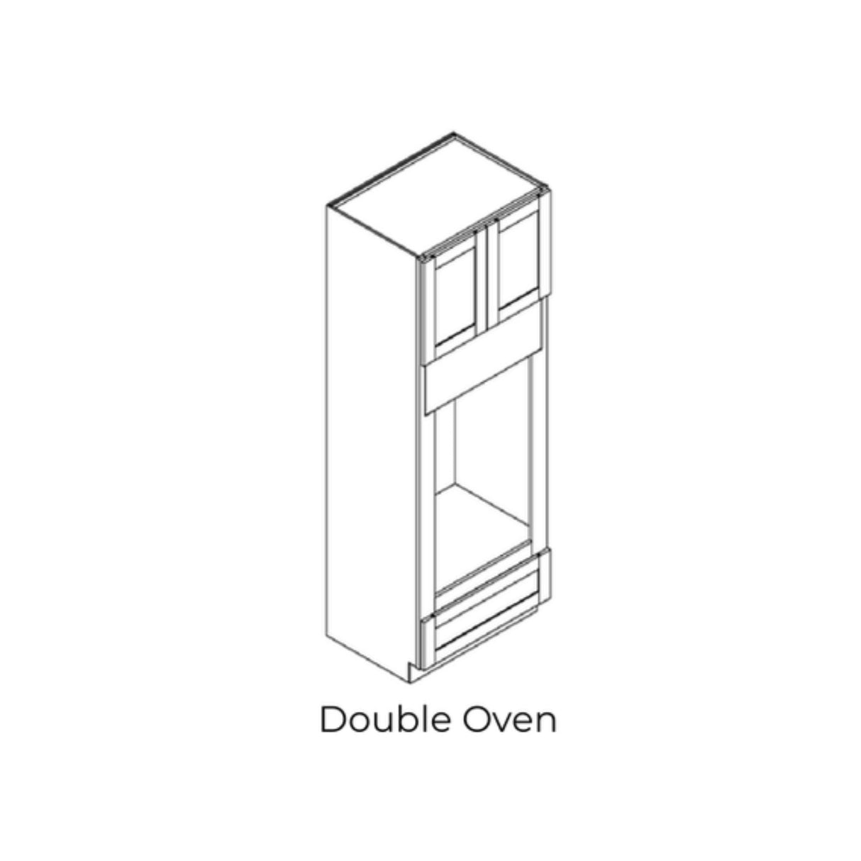Smoke Gray - OC3384SD-SG | Double Oven Cabinets