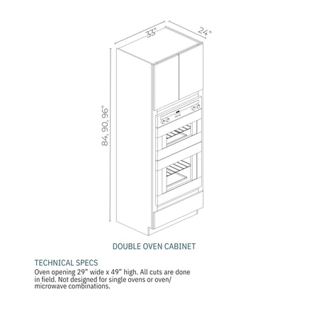Armada Blanco - OC339024-AB | Double Oven Cabinet