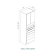 Linden Shaker Oatmeal - OCS3390-2-LSO | Single Oven Cabinet