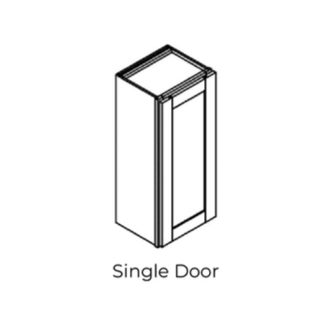 Modern Shaker Snow White - W1236-MSSW | Wall Single Door
