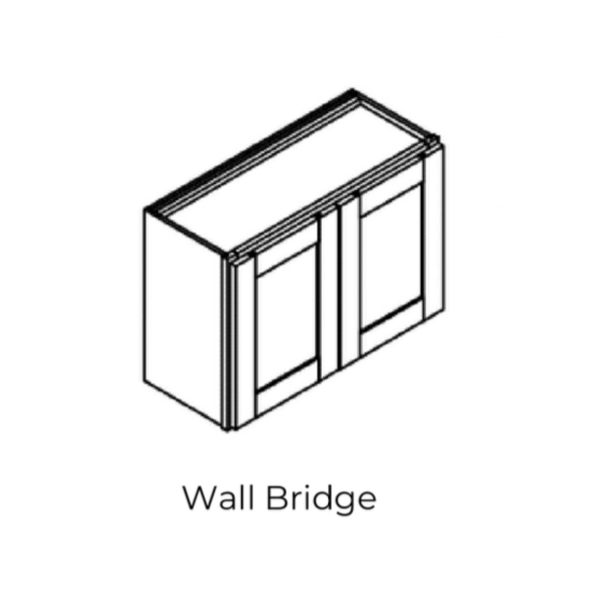 Modern Shaker Snow White - W3315-MSSW | Wall Bridge