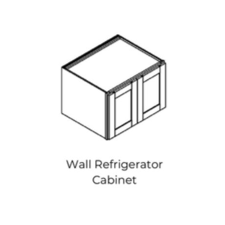 Modern Shaker Snow White - W362424-MSSW | Wall Refrigerator