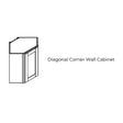 Modern Shaker Snow White - WDC2436-MSSW | Wall Corner
