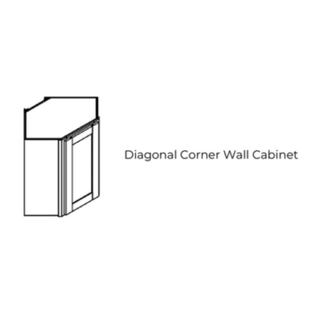 Modern Shaker Snow White - WDC2430-MSSW | Wall Corner