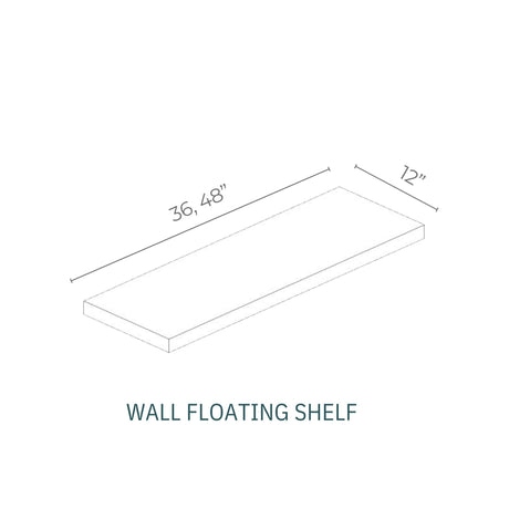 Echelon Cemento - WSF4812-EC | Floating Shelf
