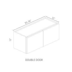 Linden Shaker Pine - W3612-LSP | Wall Double Door