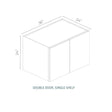 Armada Blanco - W362424-AB | Wall Refrigerator