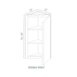Alderton Oatmeal - WAE30-AO | Wall End Shelf