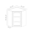 Armada Blanco - WDC274215GD-AB | Wall Glass Doors